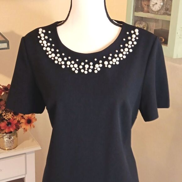 Calvin Klein  Dressy Black Dress. Old Money, Quiet Elegance - Picture 3 of 13